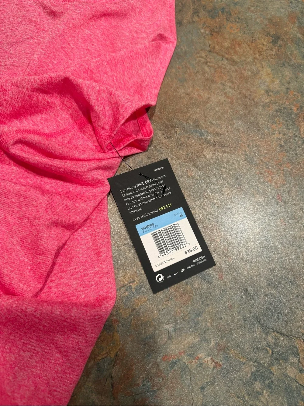 Nike Women's Bright Pink Performance Tank with Branded Straps
